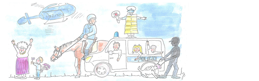 Kölner Polizei - Wie geht das?, Illustration: Julia Schulz