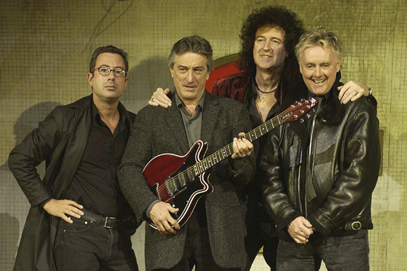 Ben Elton, Robert De Niro, Brian May and Roger Taylor &copy; Dave Benett