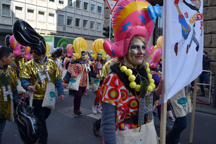 Bertha von Suttner Realschule "Inklusion op Kölsch", Foto: Silke Büscher Jecken bei den Schull- und Veedelszöch