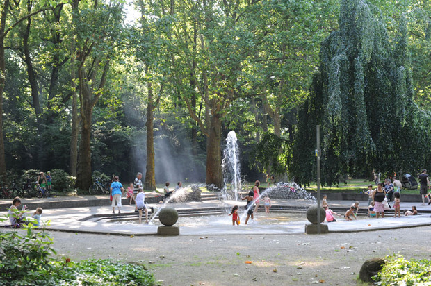 Springbrunnen im Blücherpark