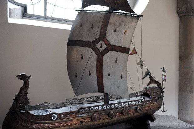 Modellschiff in der Ursula-Kirche, Köln